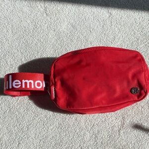 lululemon Red belt bag